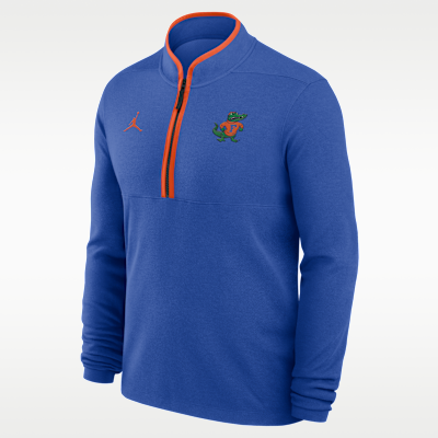 Jordan トレーニングパンツ ネイビー/オレンジ Florida Courtside Men's Jordan Brand Dri-FIT College Half-Zip Top